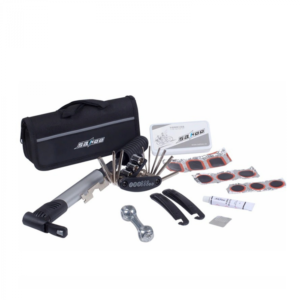 Kit Reparacion Bicicleta Parche Solución Llaves Y Estuche Bici